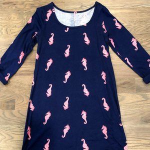 Lilly Pulitzer Seahorse Print Dress Size M